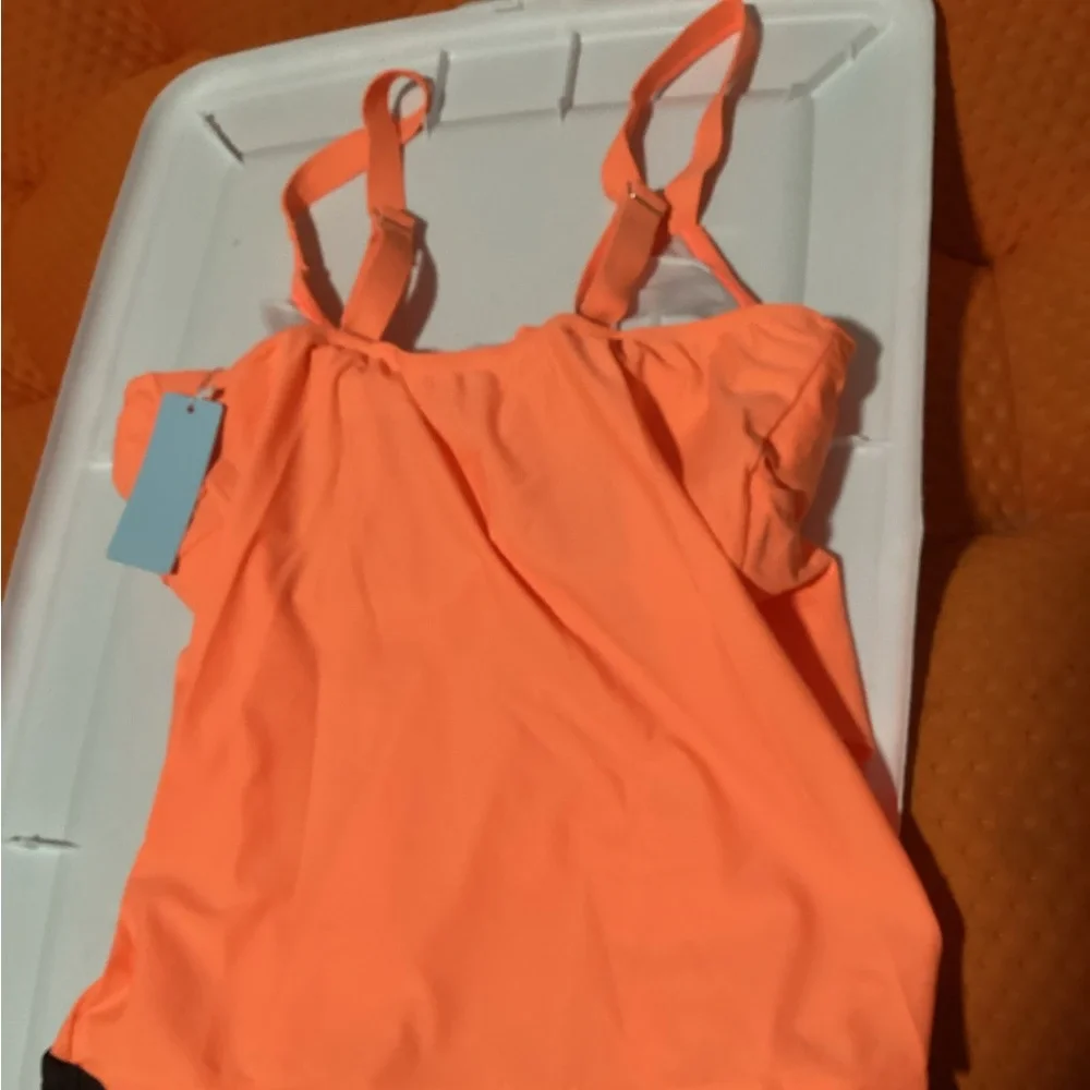Womens Tankini Swimsuits with Tummy‎ Control Plus Size Modest NWT XL